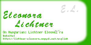 eleonora lichtner business card